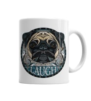 Laugh Pug Köpek Kupa Bardak Porselen