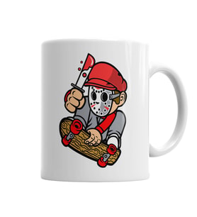 Jason Skatista Mario Kupa Bardak Porselen