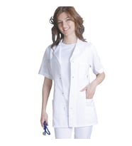 Doktor Kadın Kısa Kol Alpaka Önlük