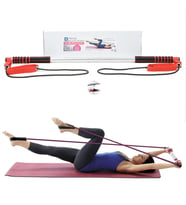 Portable Pilates Studio Jimnastik Lastiği Egzersiz Çubuğu Yoga Plates Spor Kondisyon Direnç Aerobik