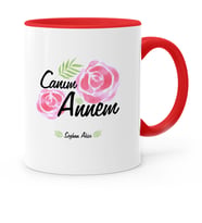 BK Gift Kişiye Özel Canım Annem Kırmızı Kupa Bardak  15