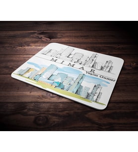Kişiye Özel Mimar Tasarımlı Mouse Pad (Renksiz)