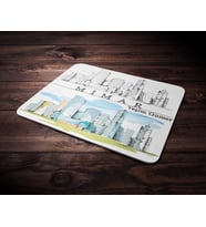 Kişiye Özel Mimar Tasarımlı Mouse Pad (Renksiz)
