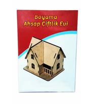 Ahşap Çiftlik Evi Maketi - 3 Boyutlu ve Kutulu