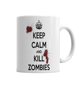 Kill Zombies Twd Kupa Bardak Porselen