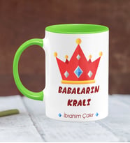 BK Gift Kişiye Özel Babalar Günü Temalı Yeşil Kupa Bardak 19387y