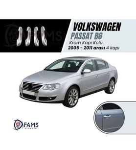 VW Passat B6 Krom Kapı Kolu 4 Kapı 2005-2011 Arası P. Çelik