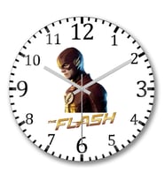 The Flash Modelo Duvar  Saati Bombeli Gercek Cam