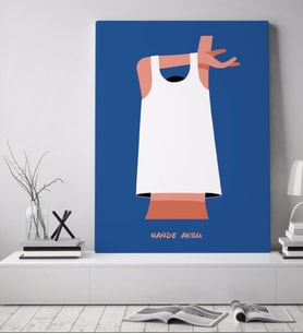 BK Gift Kişiye Özel Kadınlar Günü Kanvas Tablo 70x100cm-23