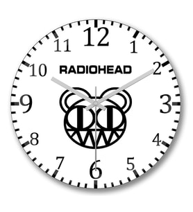 Radiohead1 Duvar Saati Bombeli Gercek Cam