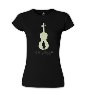 Sherlock - Get Out Siyah Bayan Tshirt