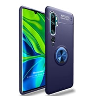 Microsonic Xiaomi Mi Note 10 Pro Kılıf Kickstand Ring Holder Lacivert