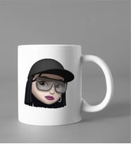 Emoji Kız Stiker Kupası