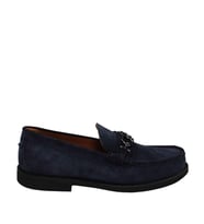 Luciano Pietra Erkek Süet Lacivert Loafer Ayakkabı