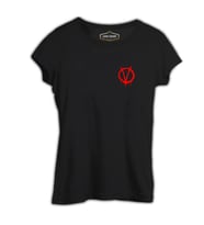 V for Vendetta - V logo Siyah Kadın Tshirt