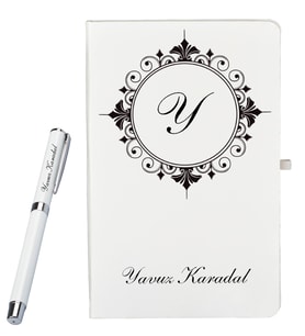 Kişiye Özel Defter Seti ve Roller Kalem Hediyeli