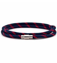 LACİVERT KIRMIZI PARACORD ÜÇ SIRA SARMA ERKEK BİLEKLİK BT545