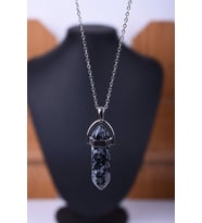 Obsidyen Doğal Taş Çivi Kolye Tky0027