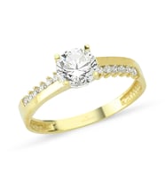 Altın Tektaşlı Yüzük