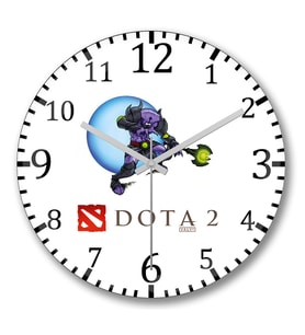 Dota 2 Faceless Void Duvar Saati Bombeli Gercek Cam