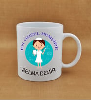 Kişiye Özel Hemşire Baskılı Kupa