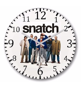 Snatch   Duvar  Saati Bombeli Gercek Cam