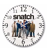 Snatch   Duvar  Saati Bombeli Gercek Cam