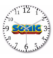 Sonic   Duvar Saati Bombeli Gercek Cam