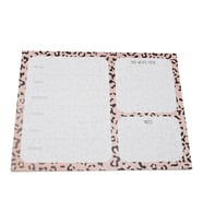 Haftalık Planlayıcı - Pembe Leopar (Siyah-Pembe)