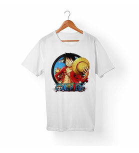 One Piece Beyaz Tişört