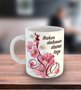 Kişiye Özel Bahar Dalımsın Temalı Kupa Bardak 80725