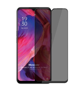 Microsonic Oppo A73 Privacy 5D Gizlilik Filtreli Cam Ekran Koruyucu Siyah