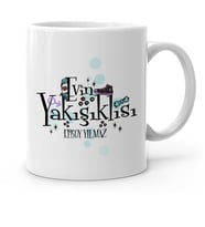 BK Gift Kişiye Özel Evin Yakışıklısı Beyaz Kupa Bardak  4