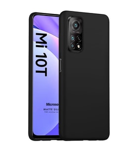 Microsonic Matte Silicone Xiaomi Mi 10T Pro Kılıf Siyah