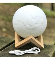 Dekoratif 15 cm Ay Gece Lambası Usb Kablolu