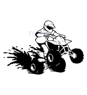 Scooter ATV Sitcker Yapıştırması