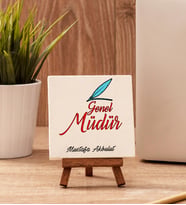 Genel Müdüre Hediye Taş Dekor