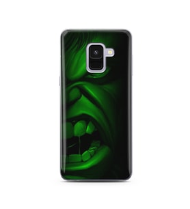 Hulk Tasarım Süper Şeffaf Silikon Telefon Kılıfı Samsung A8 (2018)  