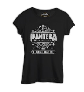 Pantera - Stronger than All Siyah Kadın Tshirt
