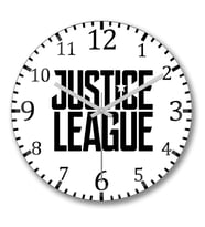 Justice Laegue Duvar Saati Bombeli Gercek Cam