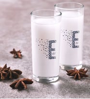 BK Gift Kişiye Özel Renkli Baskılı Harfli İkili Rakı Bardağı Seti-5 (Beyaz)