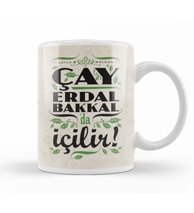 Çay  Erdal Bakkalda İçilir Erdal  Bakkal Kupa Bardak Porselen