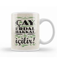 Çay  Erdal Bakkalda İçilir Erdal  Bakkal Kupa Bardak Porselen