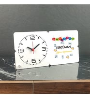 Tercüman Ahşap Masa Saati 002