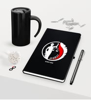 BK Gift Kişiye Özel Avukat Temalı Siyah Defter Kalem ve Termos Mug Seti - 14 (Model 1)