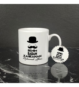 Benim Babam Kahraman Kupa Bardak ve Anahtarlık Set