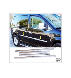 VW Caddy Krom Yan Kapı Çıtası 4 Kapı 2007-2015 P. Çelik (MAXI)