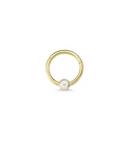 Altın İnci Halka Helix Piercing