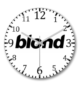 Blond Duvar Saati Bombeli Gercek Cam