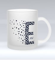 BK Gift Kişiye Özel Harf Cam Kupa Bardak-5 (Beyaz)